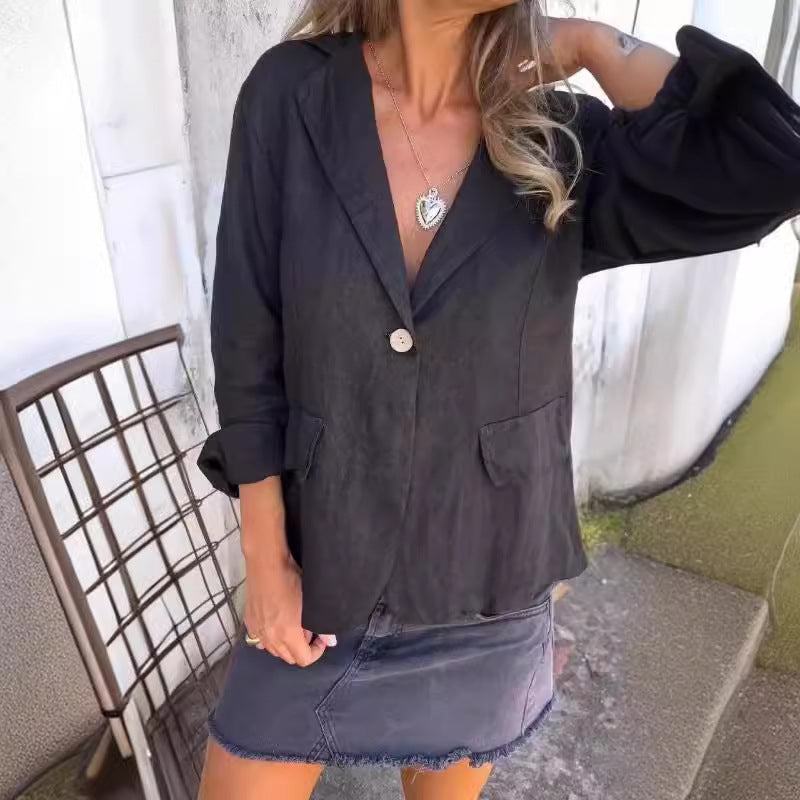 Seychelle™ - Lightweight Cotton and Linen Blazer