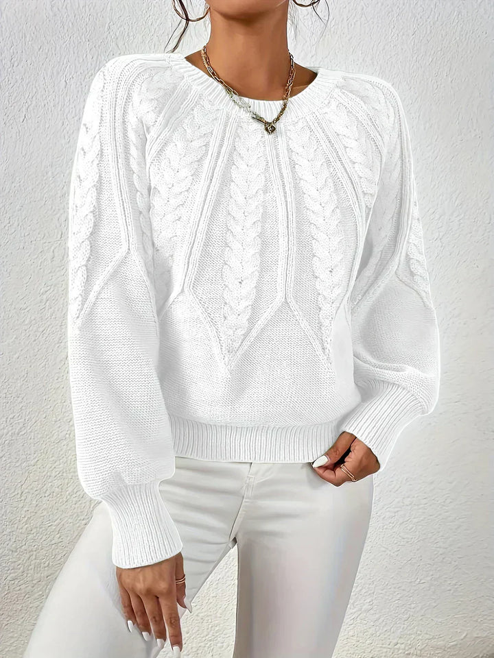 Cezanne™ - Thick Pullover with Puff Sleeves for Women