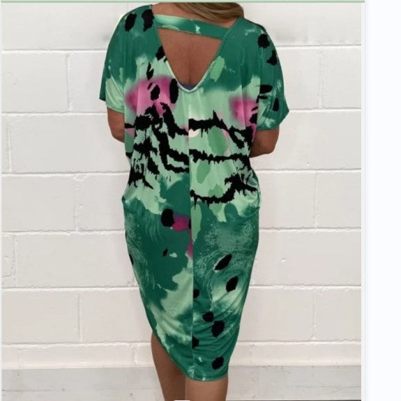 Louisa™ - Casual Loose Leopard Print Dress
