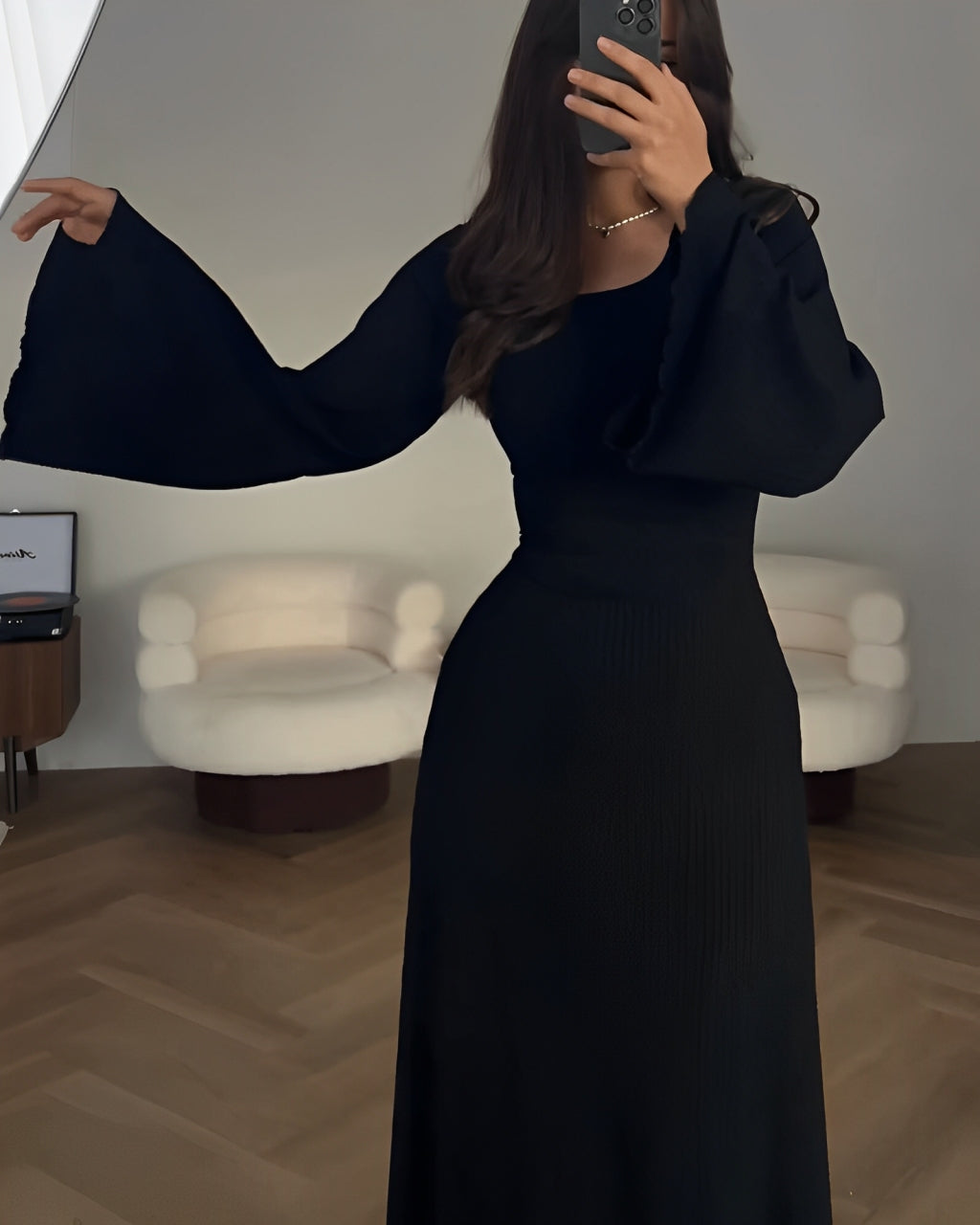 Sandrine™ - Elegant Maxi Dress in Knit