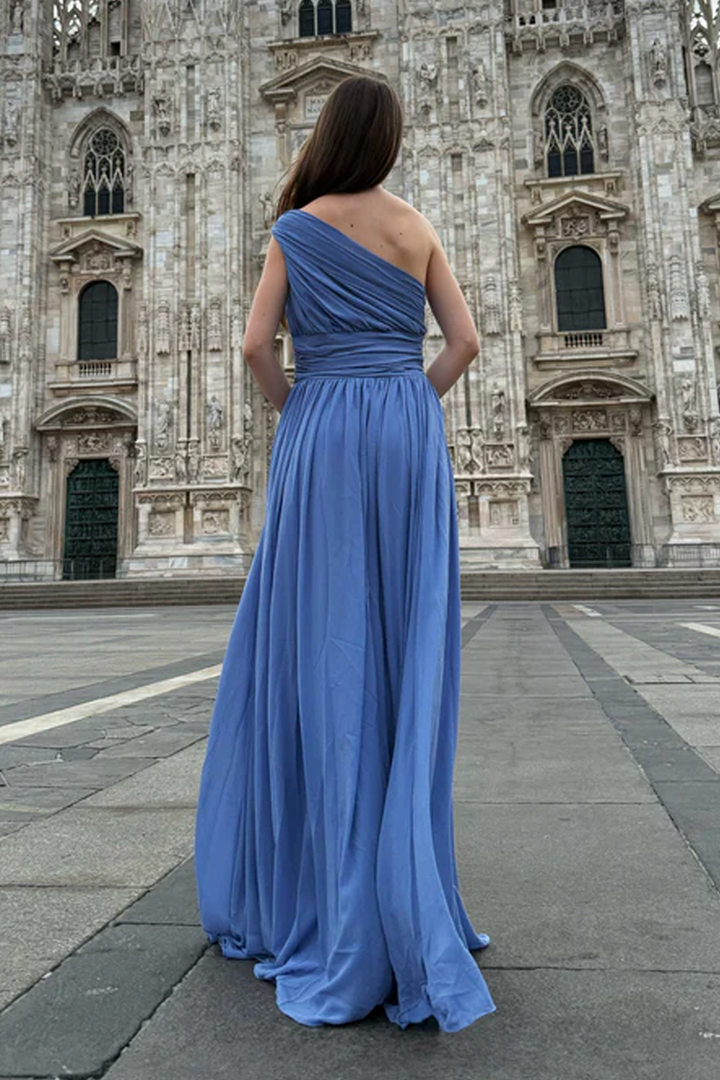 One-Shoulder Dress “Talia” with Elegant Draping
