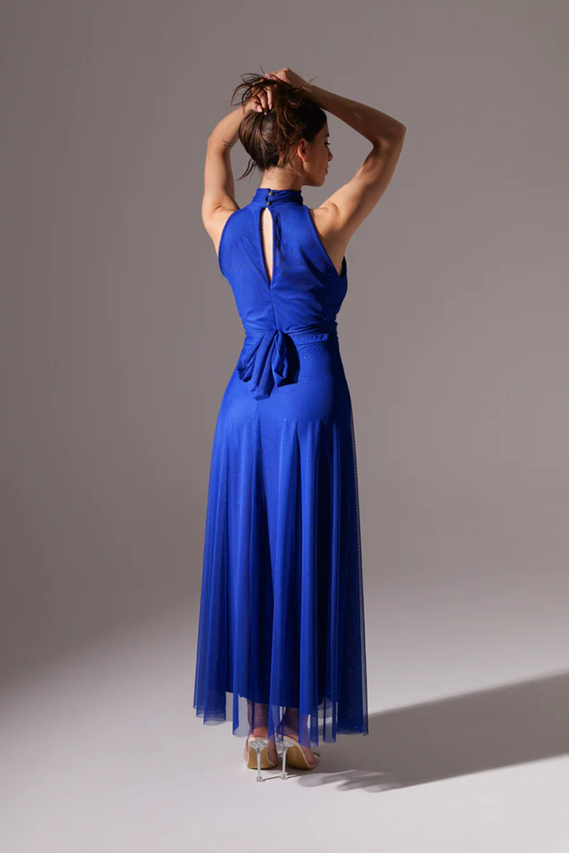 Tulle Dress with American Neckline Caterina