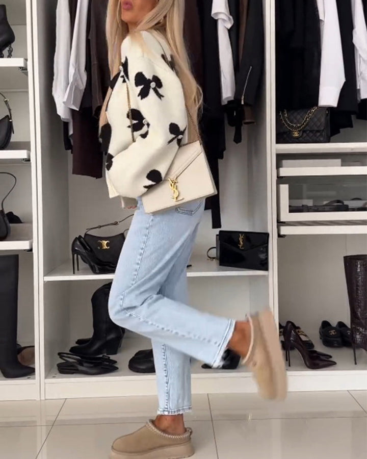 Florentine™ - Cardigan Nœud Élégant