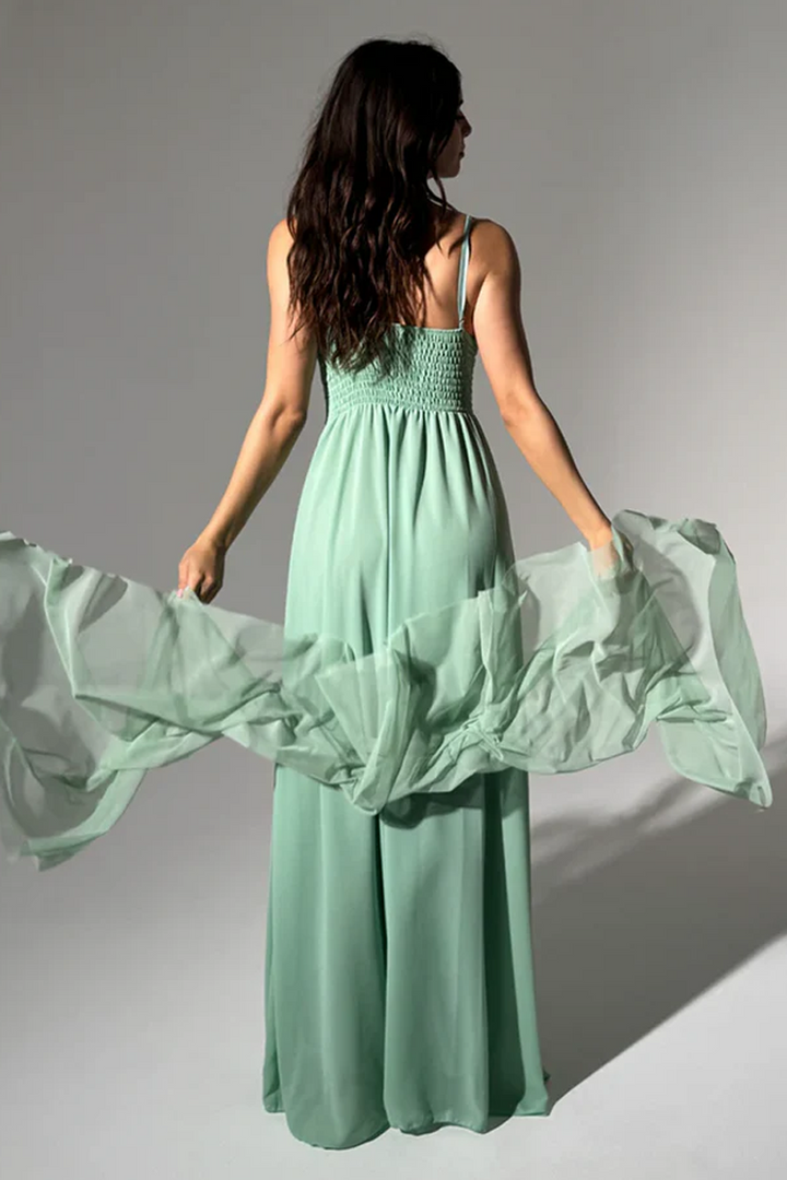 Asymmetrical Tulle Long Dress Luna