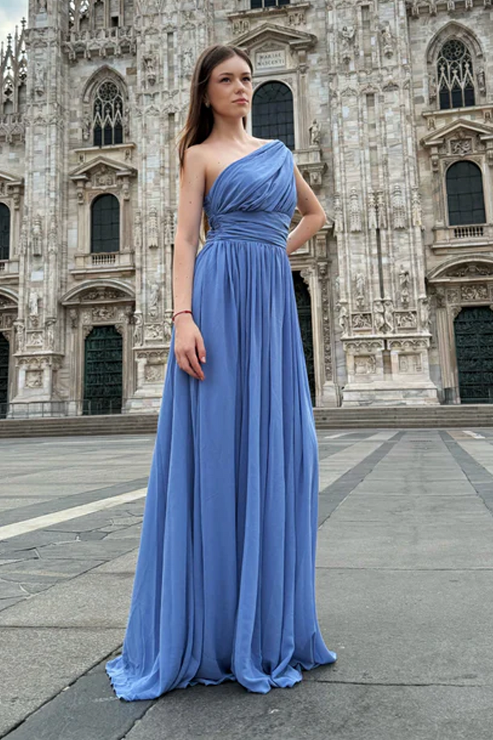 One-Shoulder Dress “Talia” with Elegant Draping