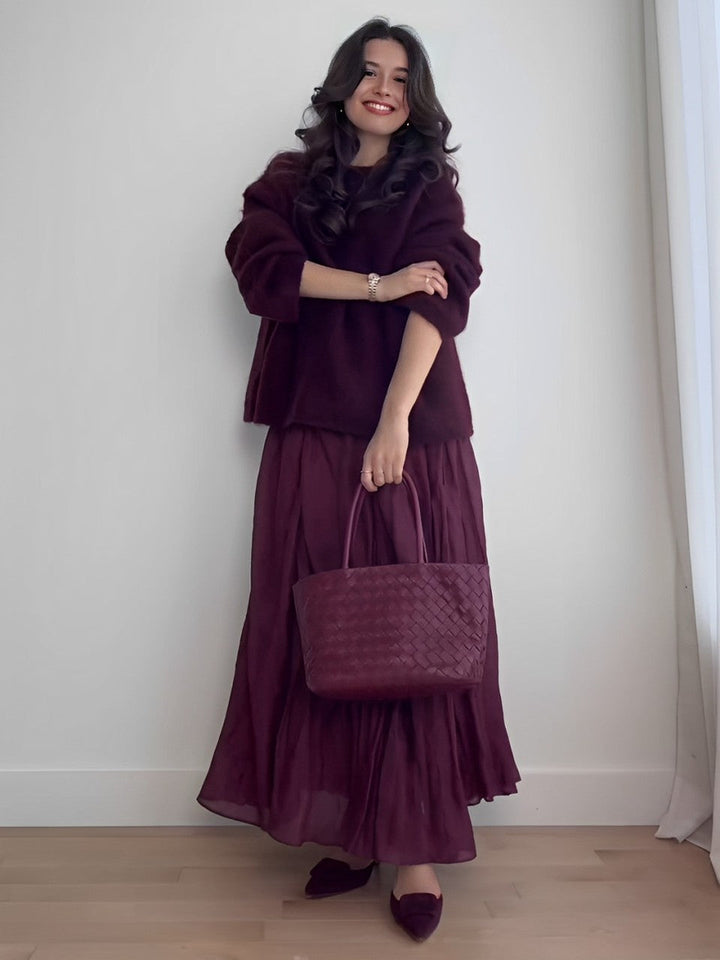 Mirjam™ - Oversized Sweater and Skirt Set in Mohair Blend