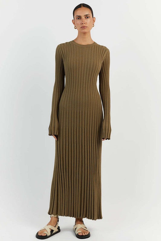 Céline™ - Women's Maxi Knit Dress