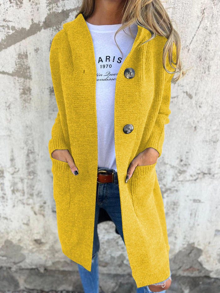 Ursule™ - Cardigan Long Élégant en Maille