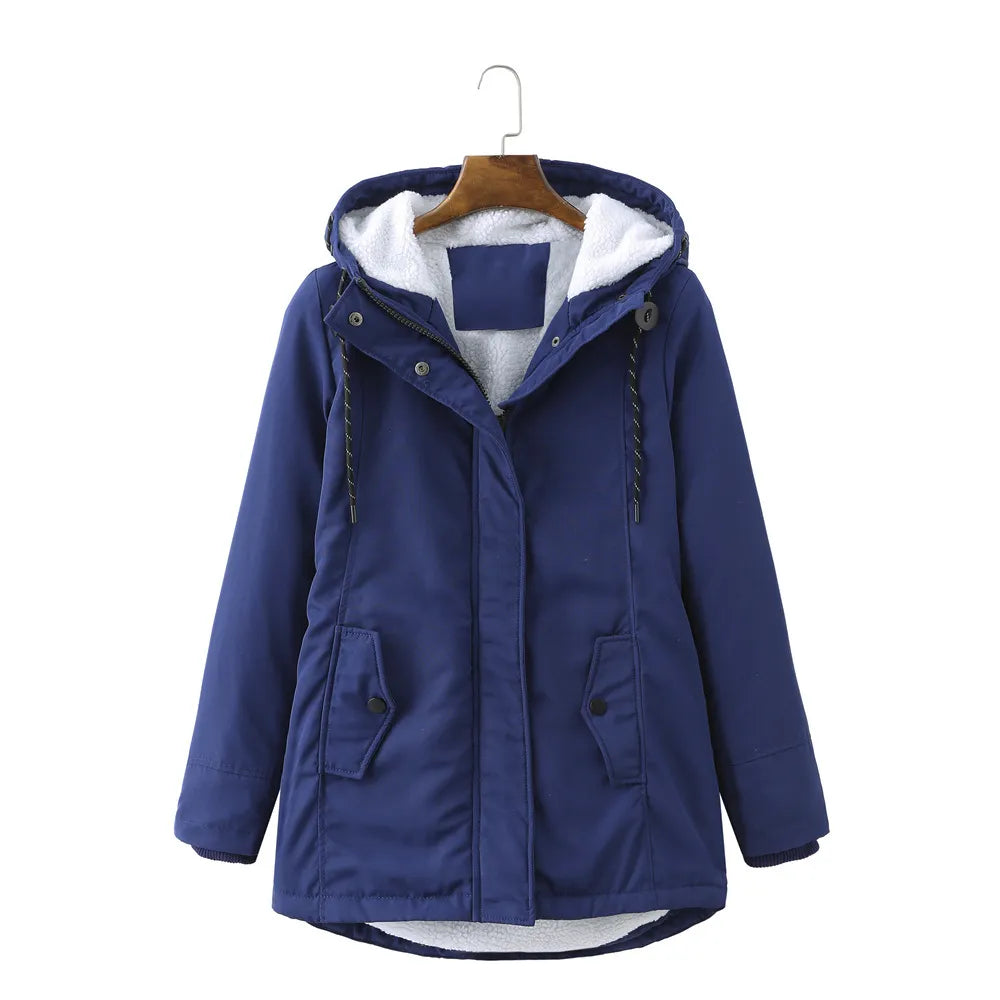 Franziska - Lined Cotton Coat with Hood