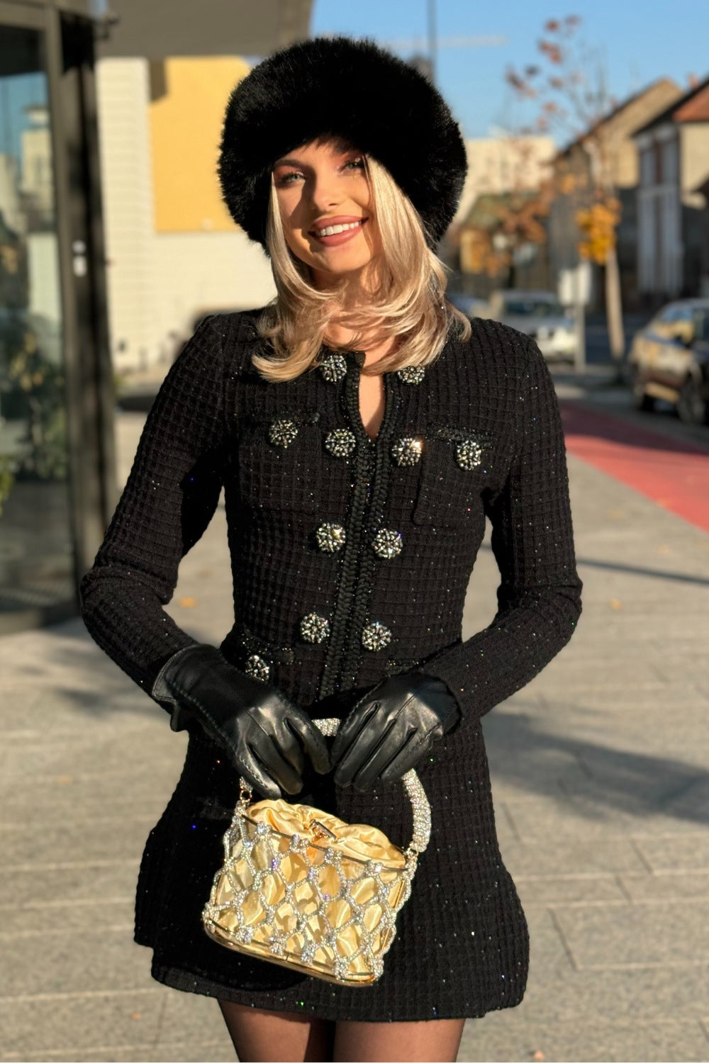 Colette™ Knit Dress Knee Length