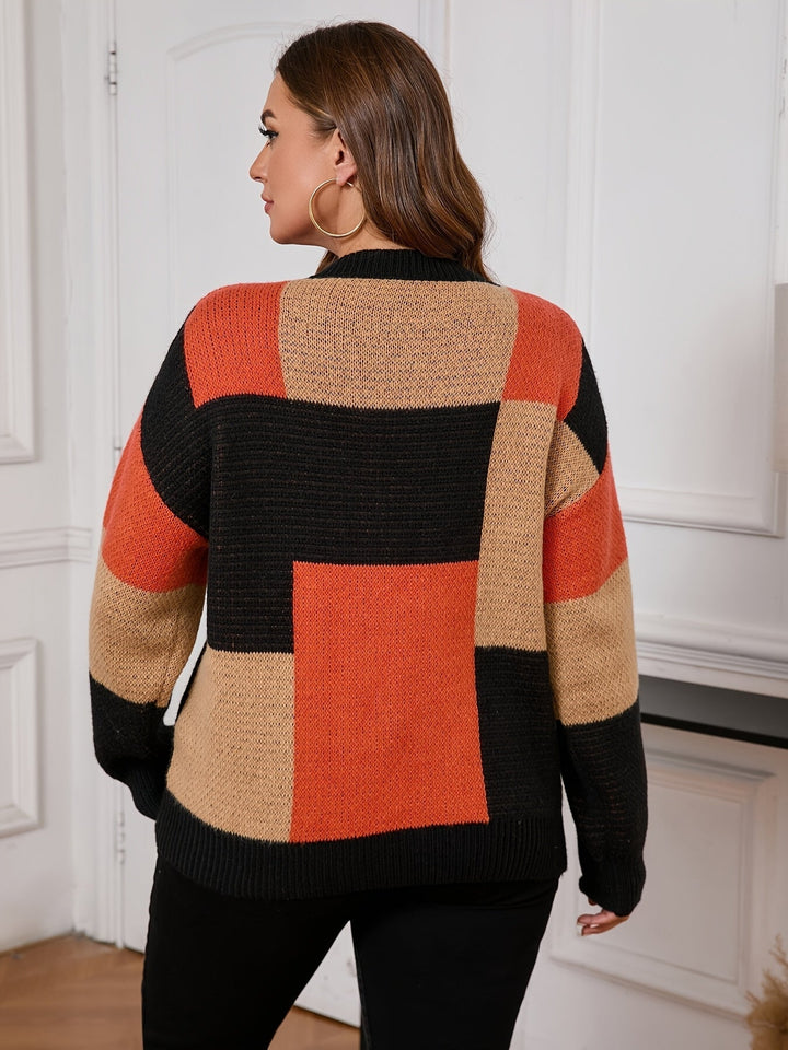 Nicolette™ - Two-Tone Knit Sweater - Elegance and Comfort for Winter