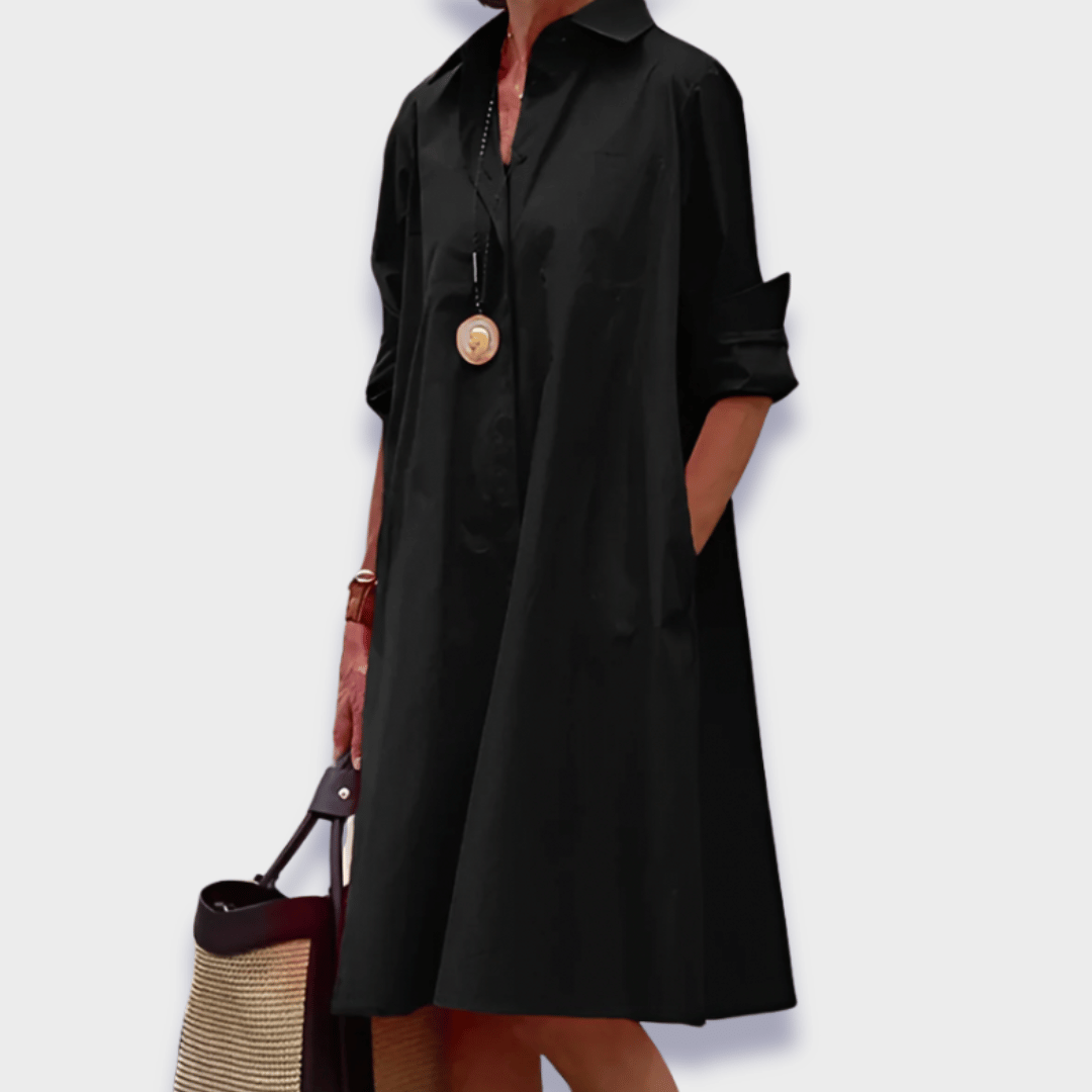 Ysolde™ - Stylish Polo Dress in Premium Fabric with Tummy Control