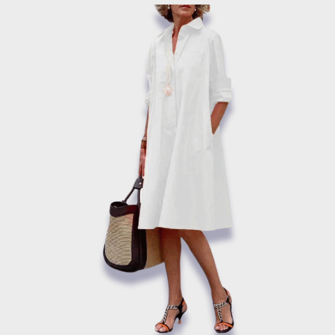 Ysolde™ - Stylish Polo Dress in Premium Fabric with Tummy Control