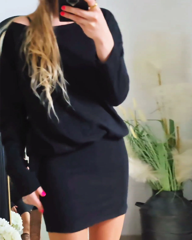 Annabelle | Long-sleeved black dress