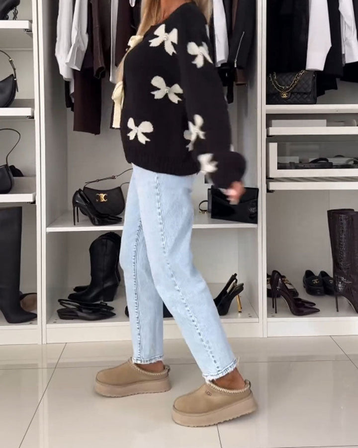 Florentine™ - Cardigan Nœud Élégant