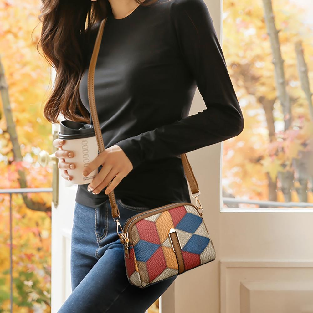 Clio - Mini Crossbody Bag Patchwork