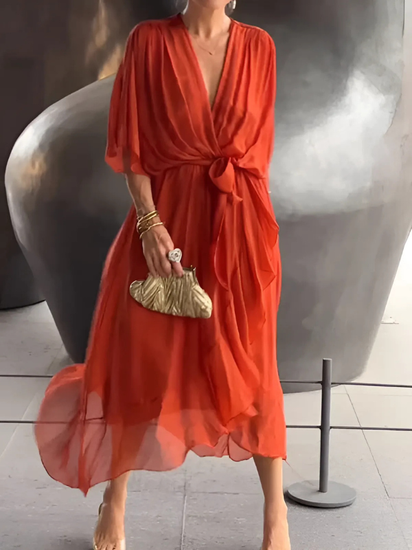 Astrid | Timeless Wrap Midi Dress