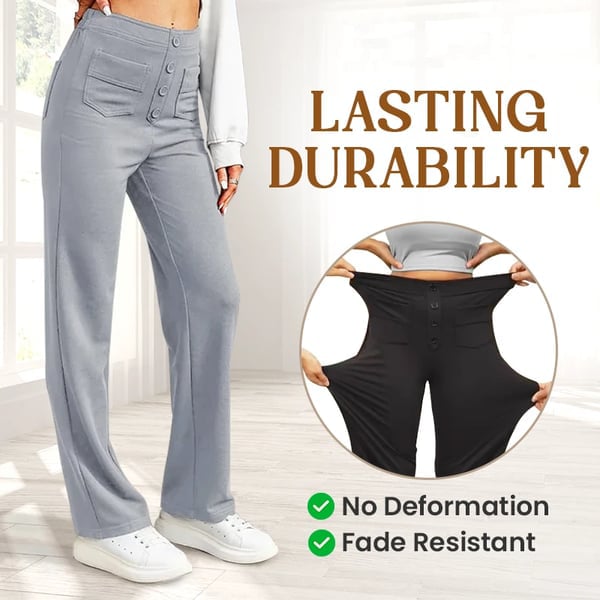 Nara™ - High Elasticity - High-Waisted Straight Leg Casual Pants