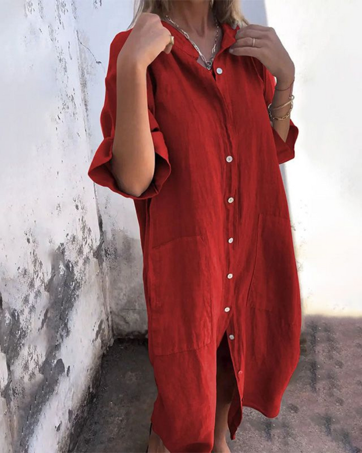 Yasmina™ - Casual Shirt Dress Ibiza Style