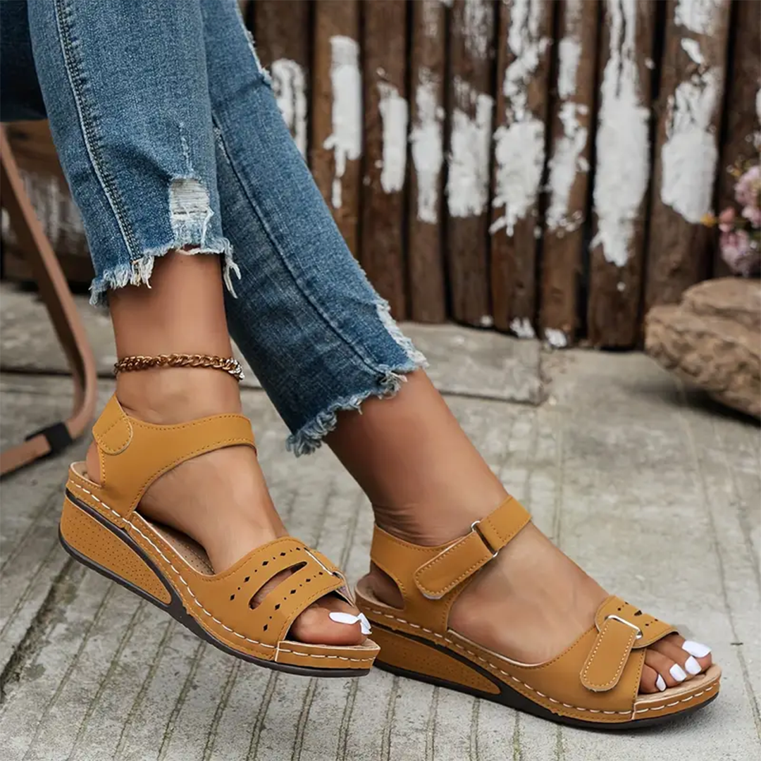 Nolwenn™ - Comfortable and Elegant Sport Sandals with Wedge Heel
