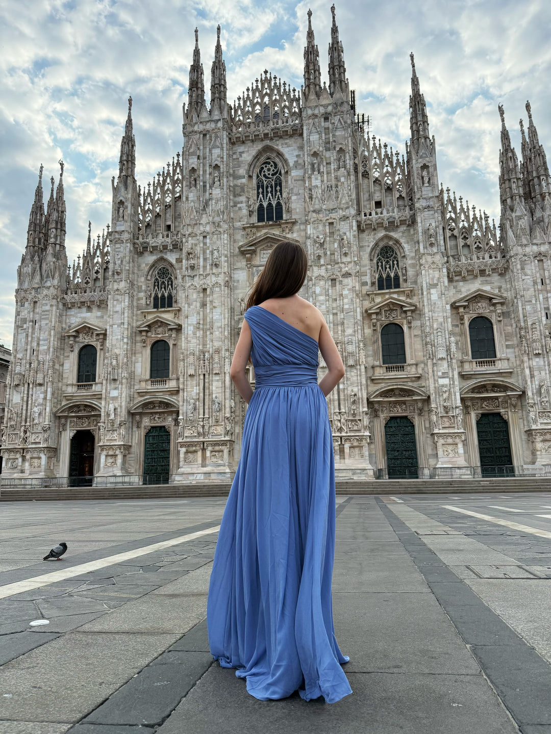 One-Shoulder Dress “Talia” with Elegant Draping