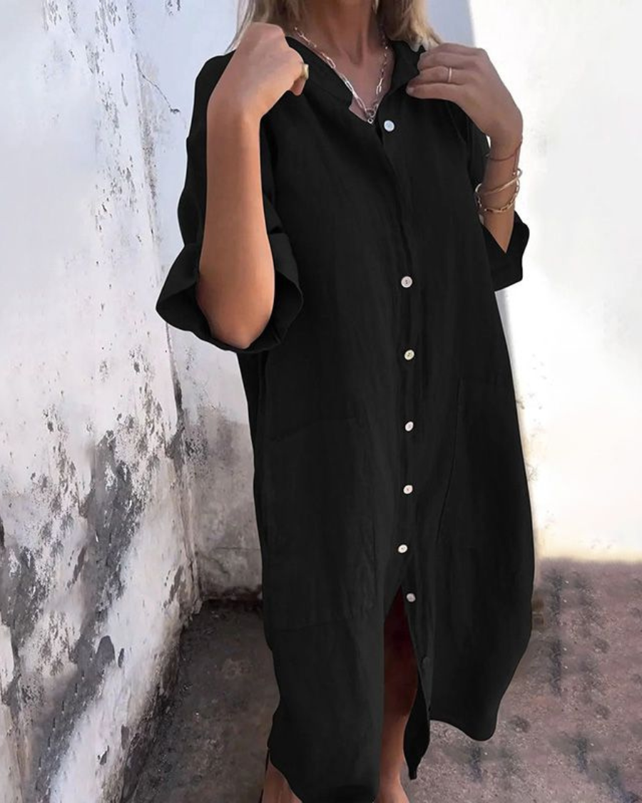 Yasmina™ - Casual Shirt Dress Ibiza Style
