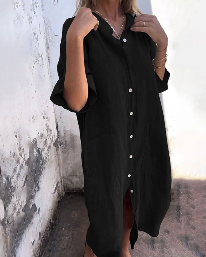 Yasmina™ - Casual Shirt Dress Ibiza Style