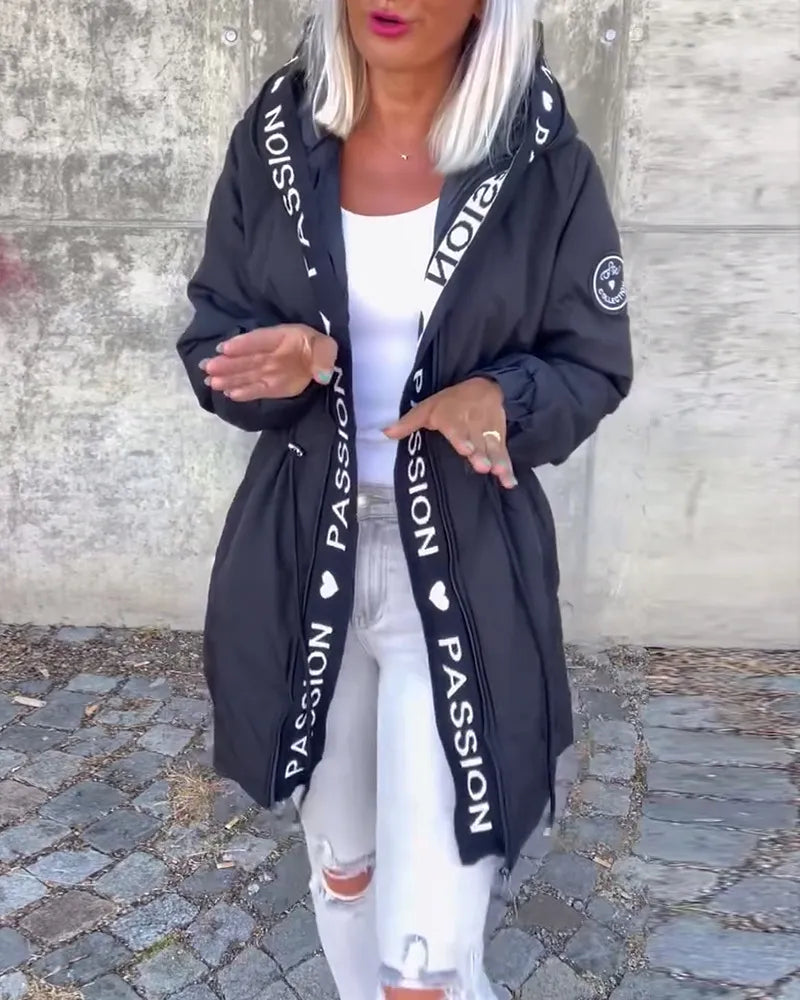 Annina - Hooded Jacket with Drawstring and Zipper