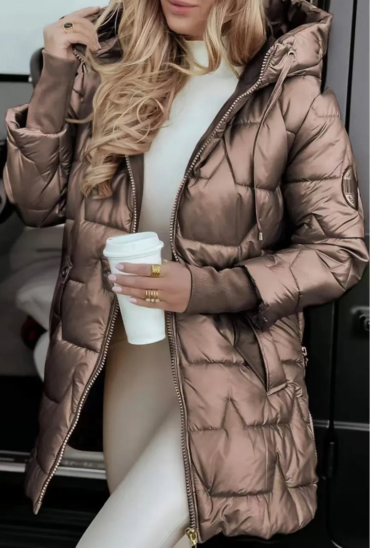 Olivia - Elegant Down Jacket with Hood