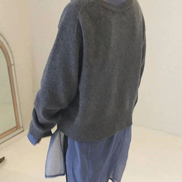 Eva™ - Chic Knit Sweater with Round Neck