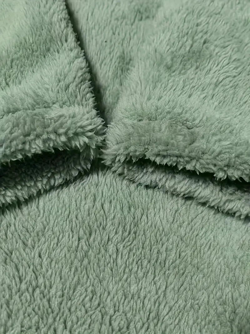 Patrice™ - Fleece Sweatshirt with Colorful Hearts and Pockets