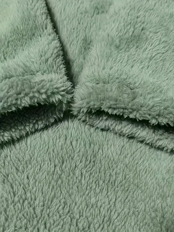 Patrice™ - Fleece Sweatshirt with Colorful Hearts and Pockets