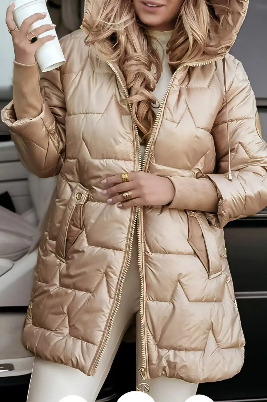 Olivia - Elegant Down Jacket with Hood