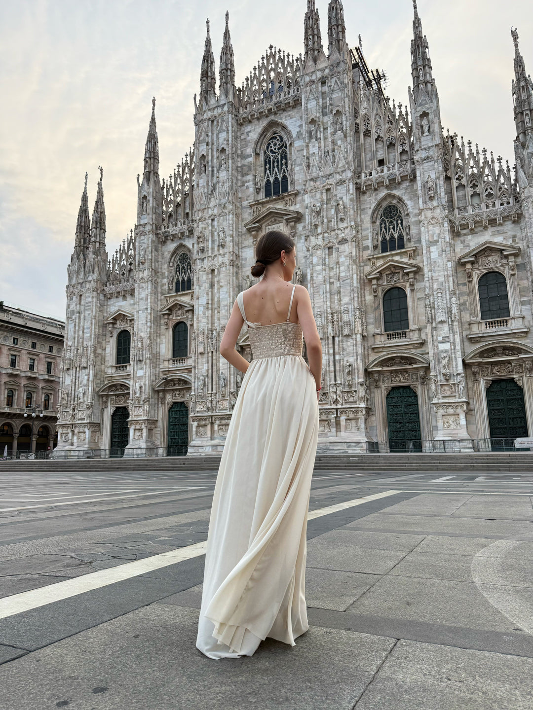 Asymmetrical Tulle Long Dress Luna