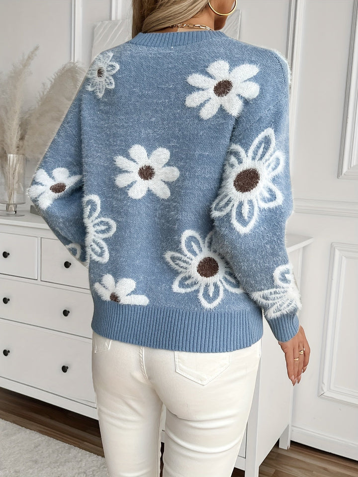 Madeleine™ - Floral Sweater for Women