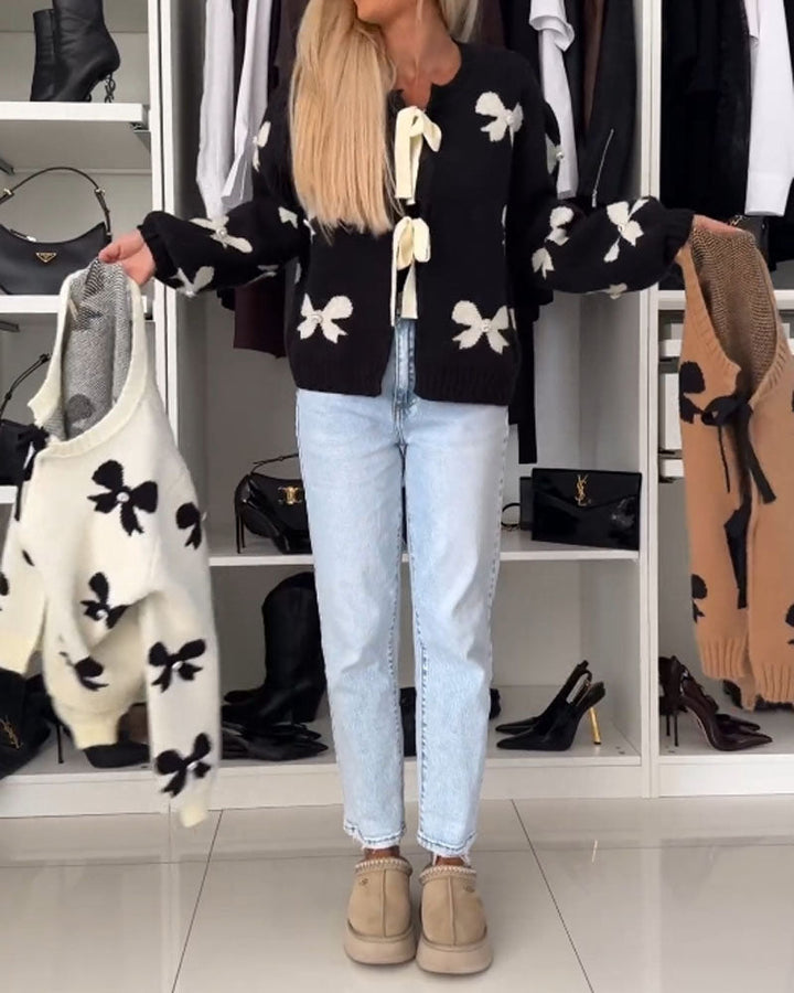 Florentine™ - Cardigan Nœud Élégant