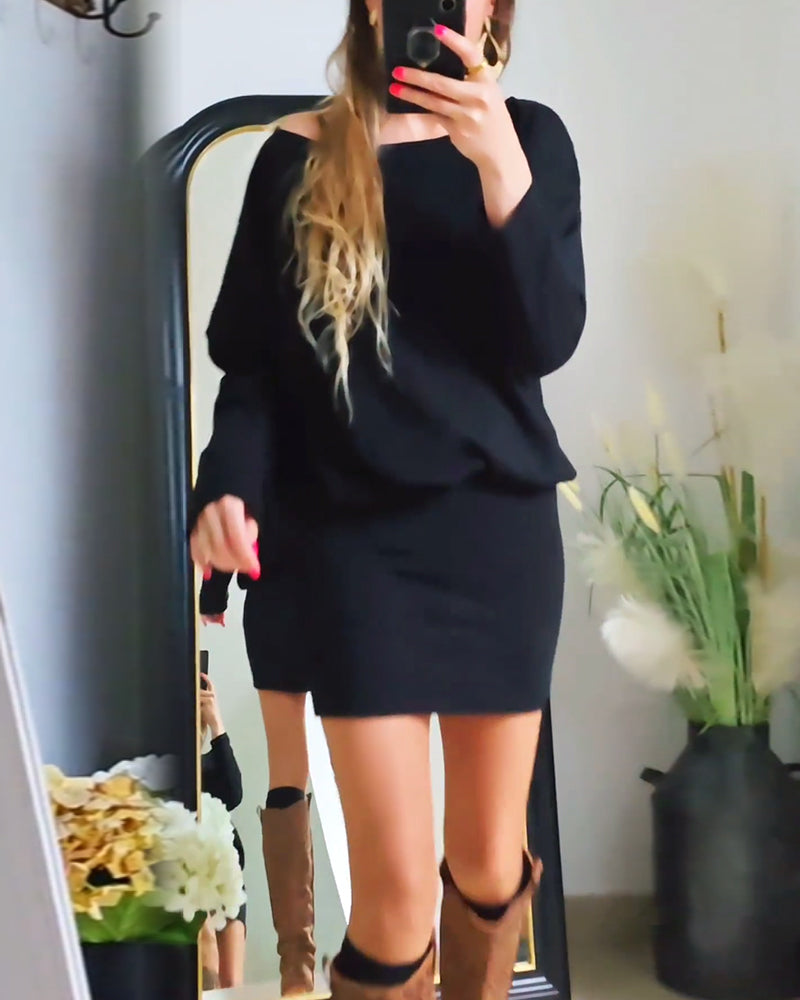 Annabelle | Long-sleeved black dress