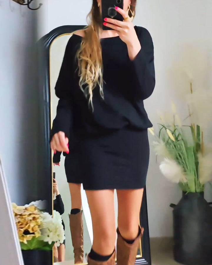 Annabelle | Long-sleeved black dress