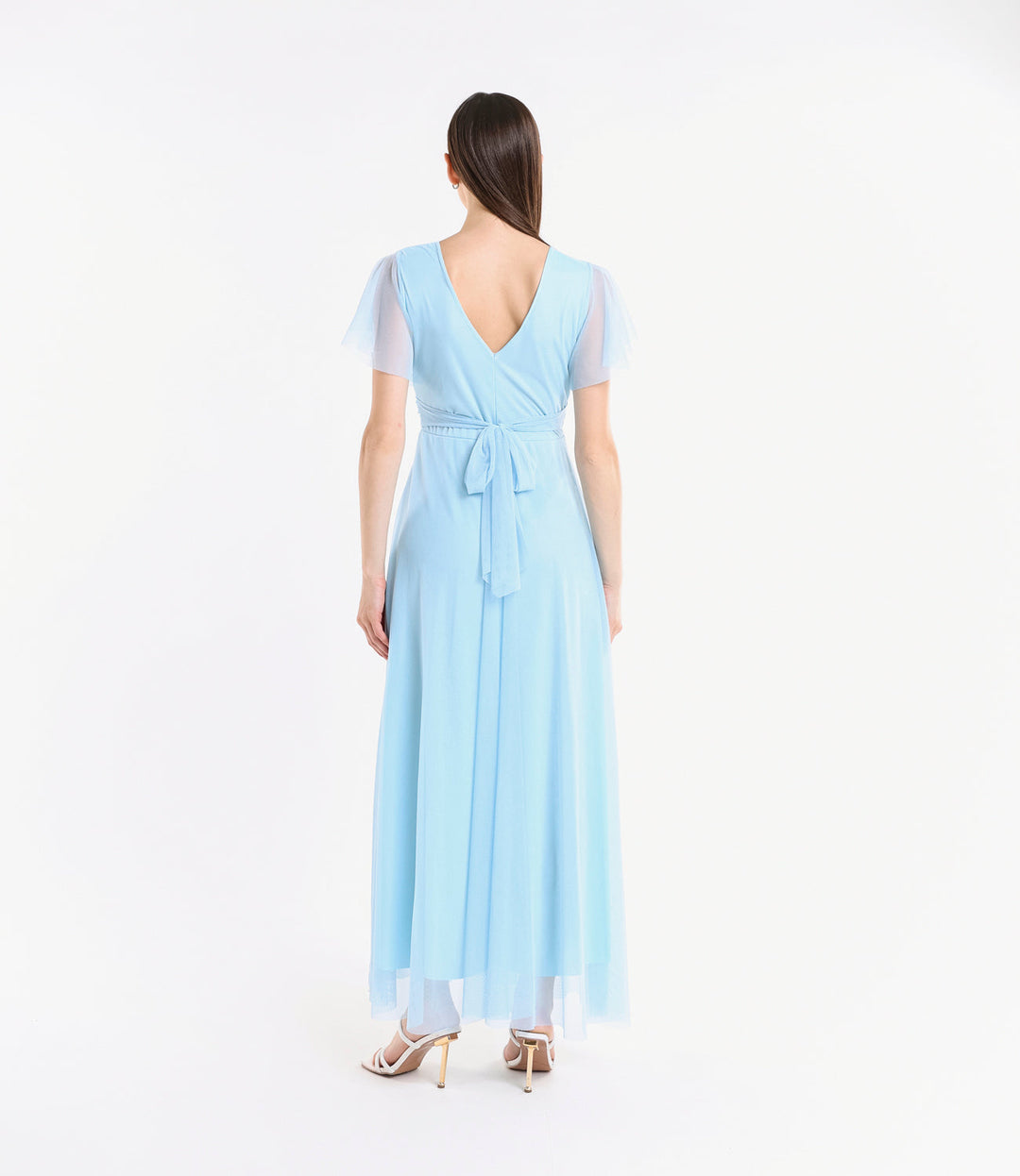 Vivian Short Sleeve Tulle Dress