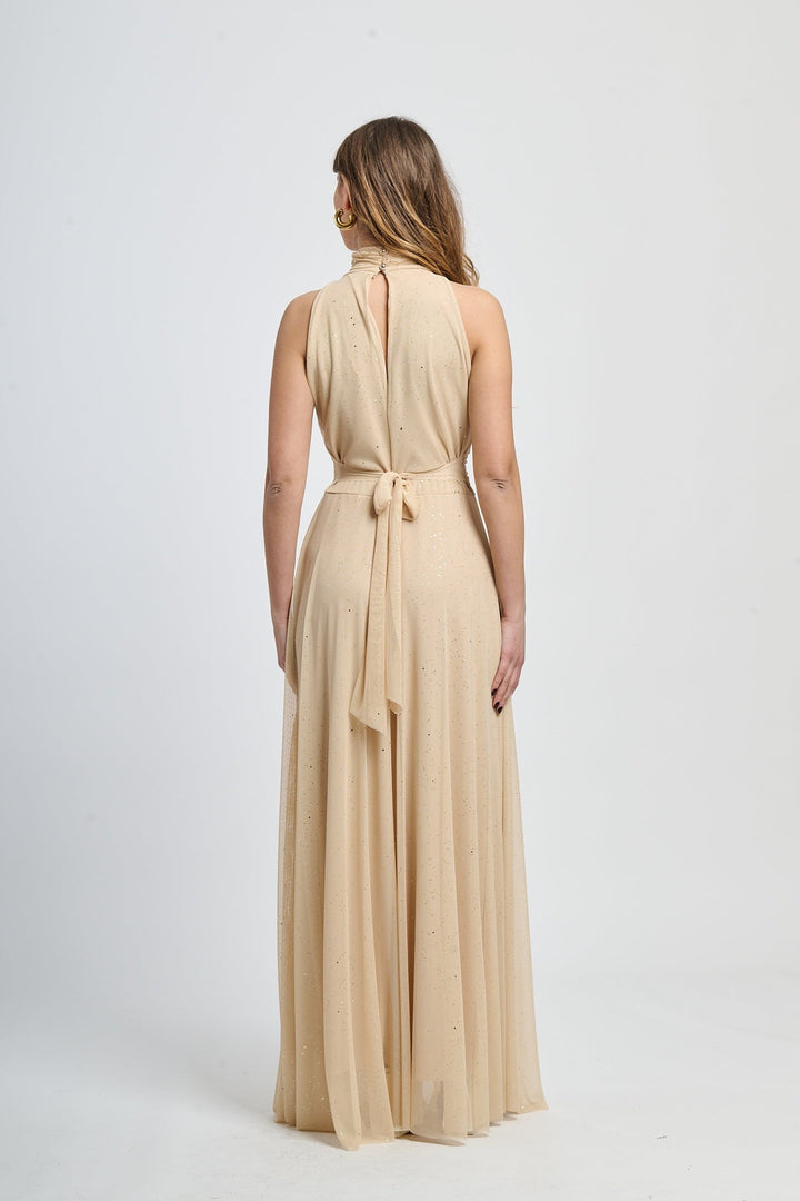 Tulle Dress with American Neckline Caterina