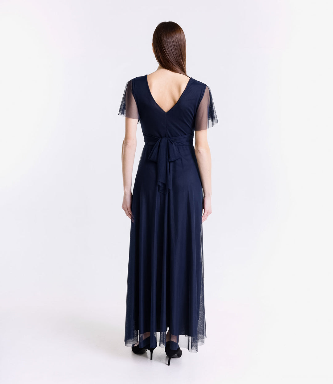 Vivian Short Sleeve Tulle Dress