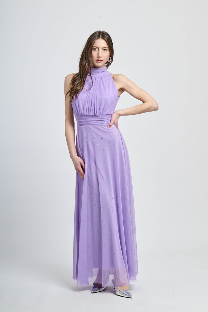 Tulle Dress with American Neckline Caterina