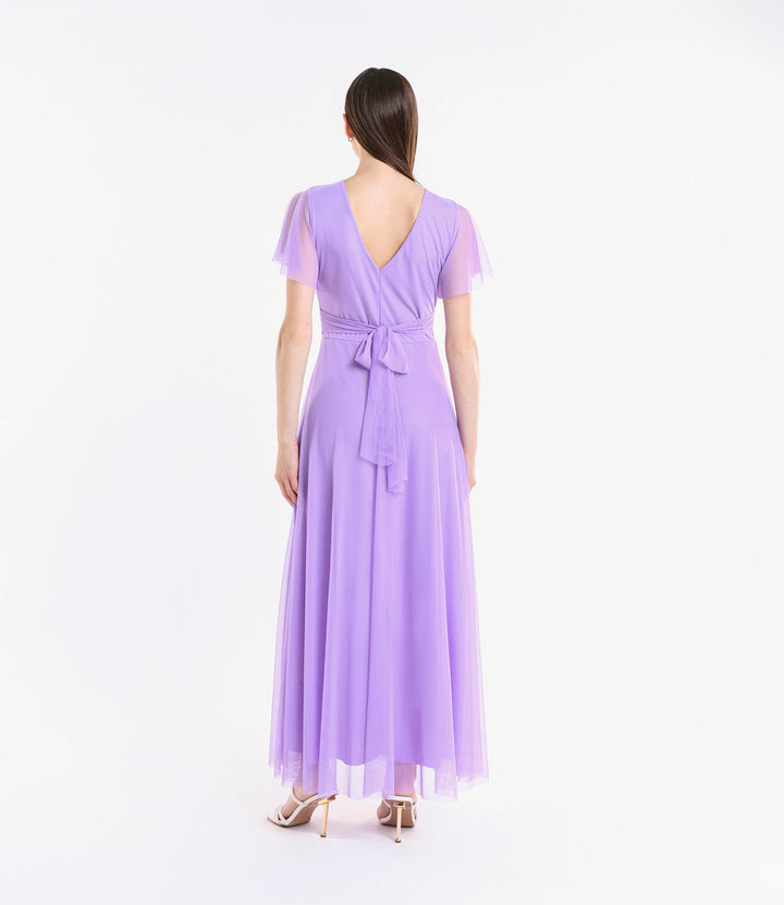 Vivian Short Sleeve Tulle Dress