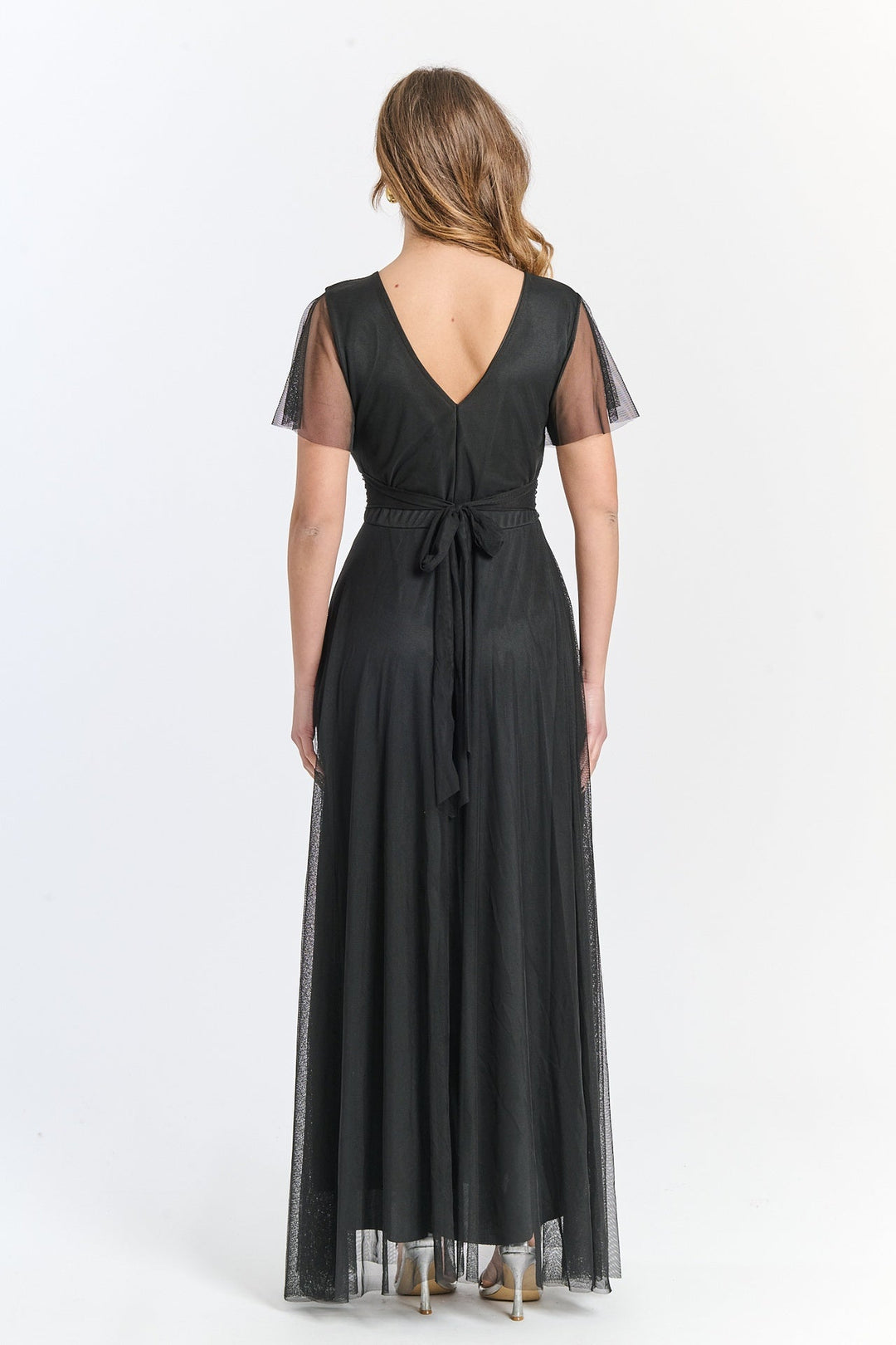 Vivian Short Sleeve Tulle Dress