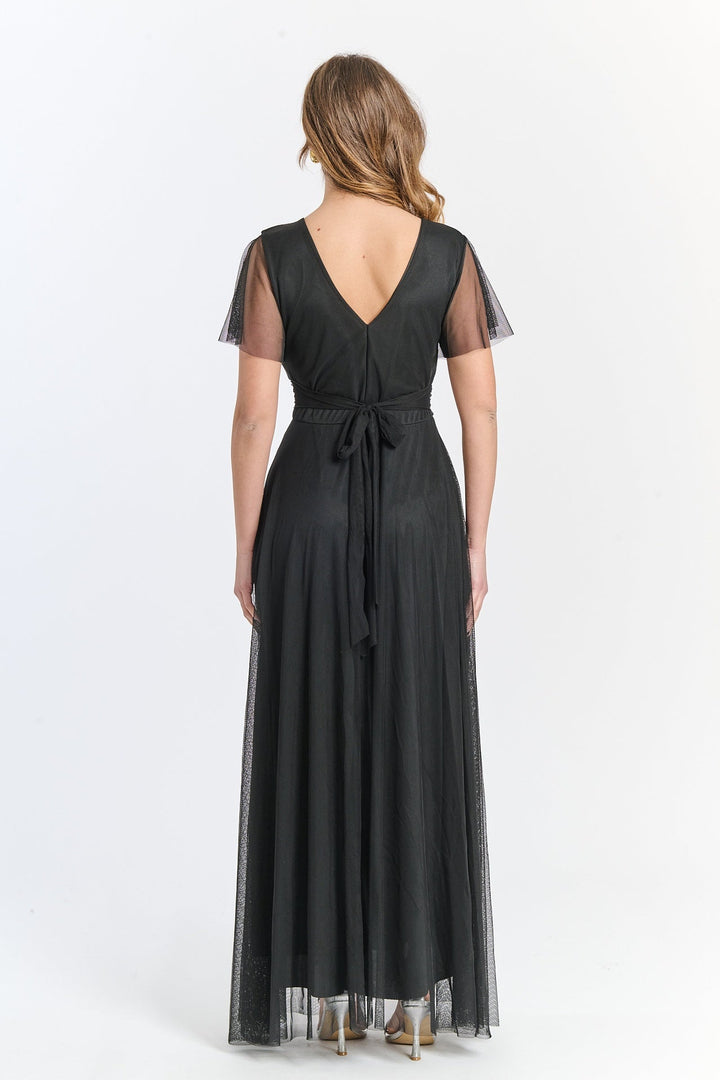 Vivian Short Sleeve Tulle Dress