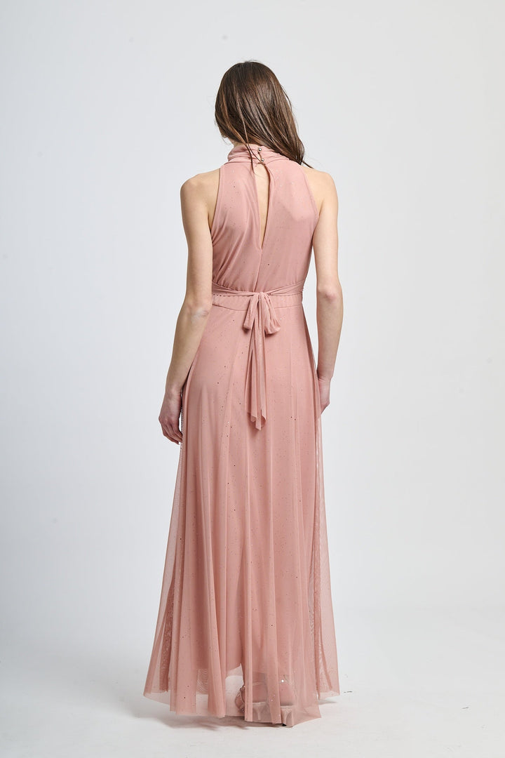 Tulle Dress with American Neckline Caterina