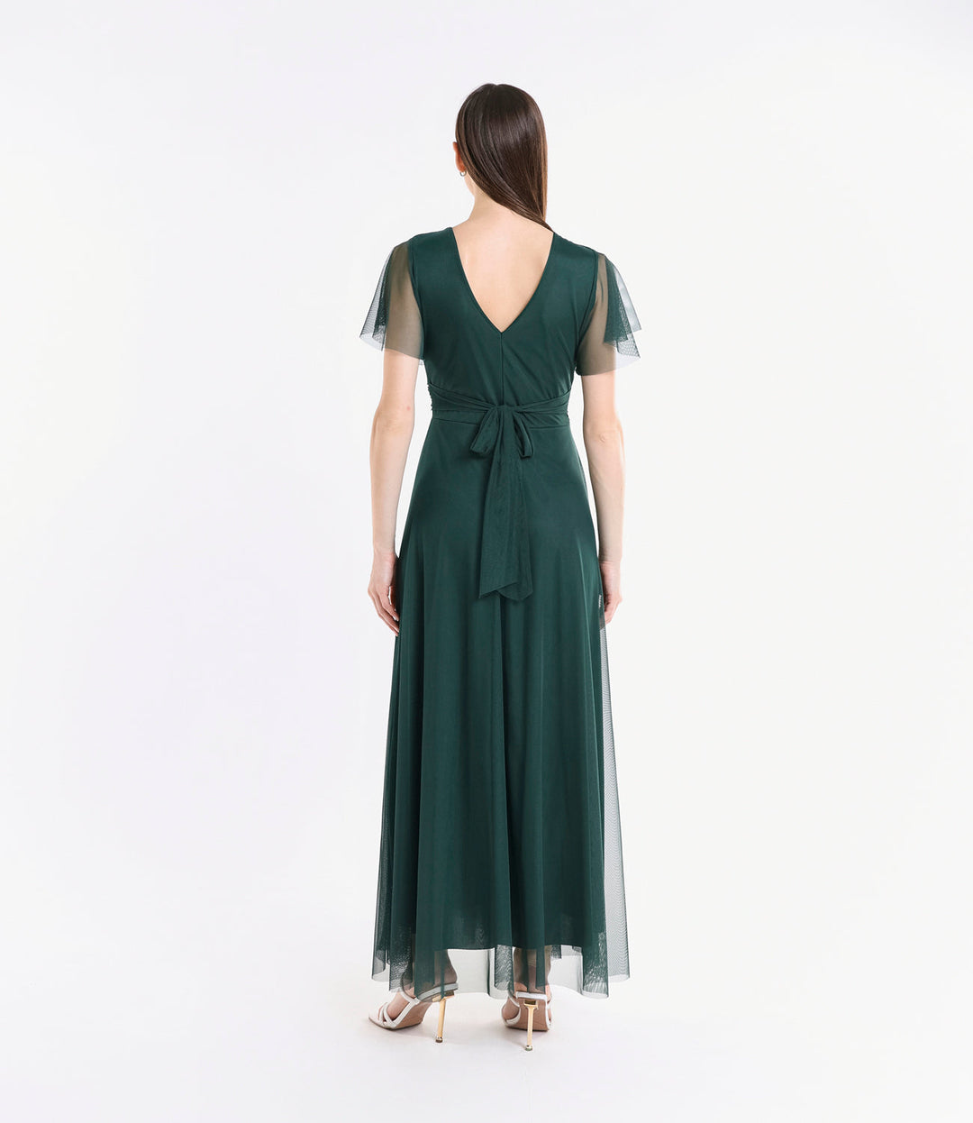 Vivian Short Sleeve Tulle Dress