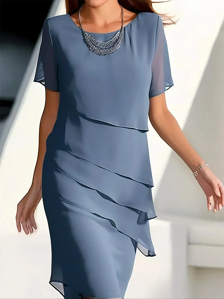Quitterie™ - Elegant Dress with Tummy Coverage