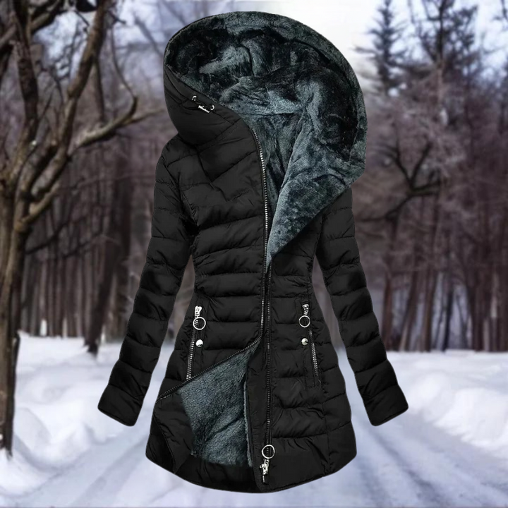 Senna - Elegant Plush Coat for Women