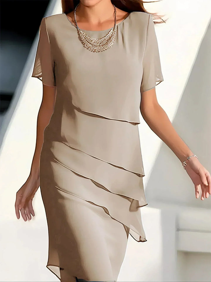 Quitterie™ - Elegant Dress with Tummy Coverage